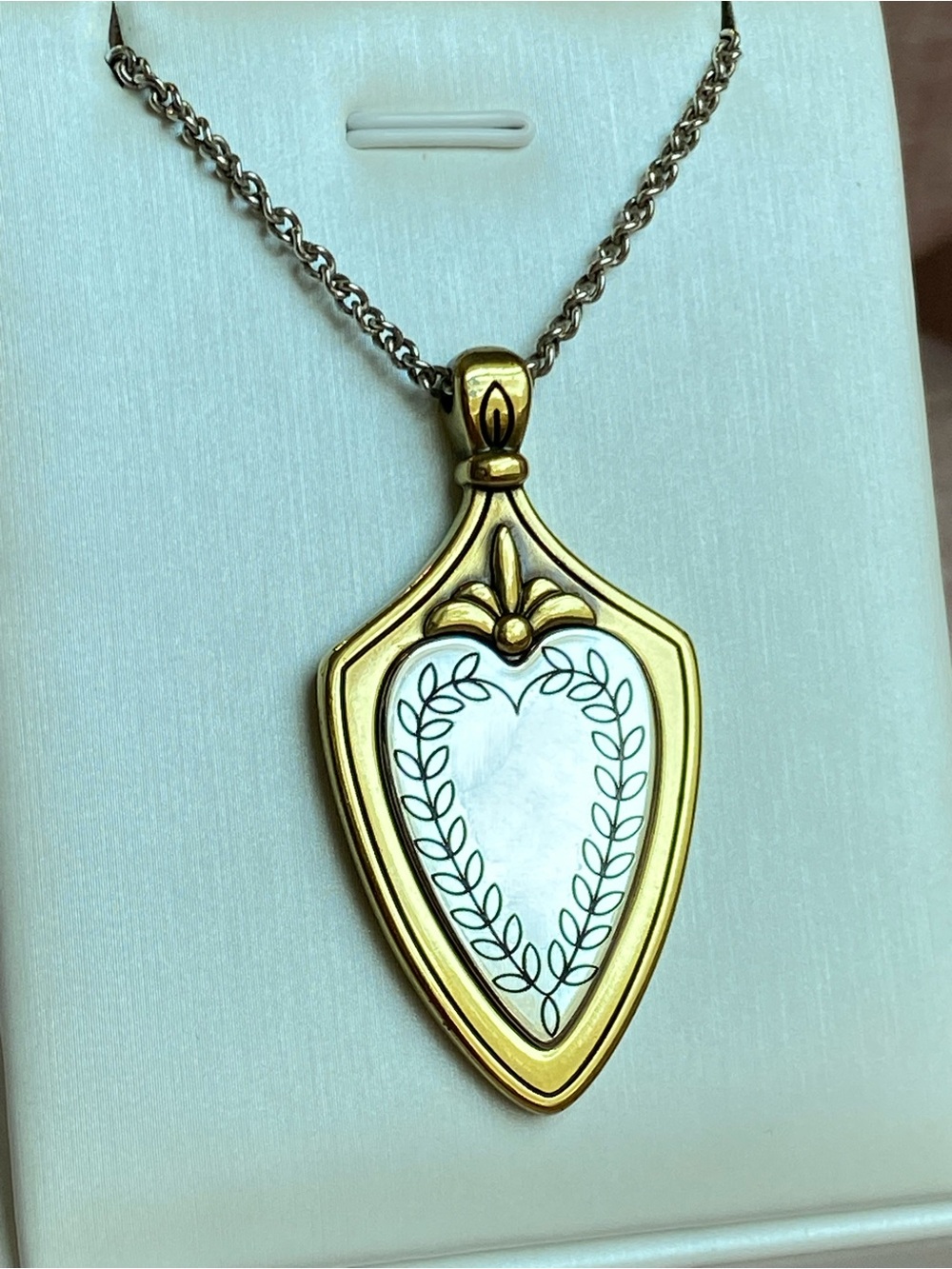 Retired Brighton Medaille Crest Shield Reversible Necklace